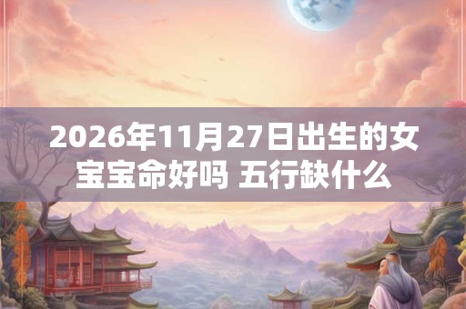 2026年11月27日出生的女宝宝命好吗 五行缺什么 2026年11月27日出生的女宝宝命好吗 五行缺什么
