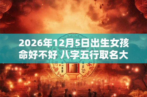 2026年12月5日出生女孩命好不好 八字五行取名大全 2026年12月5日出生女孩命好不好 八字五行取名大全