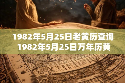 1982年5月25日老黄历查询 1982年5月25日万年历黄道吉日