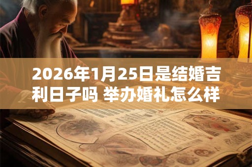 2026年1月25日是结婚吉利日子吗 举办婚礼怎么样