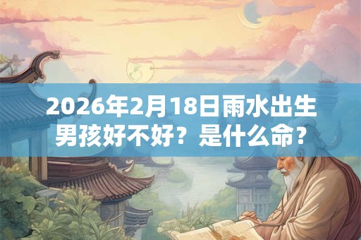 2026年2月18日雨水出生男孩好不好？是什么命？