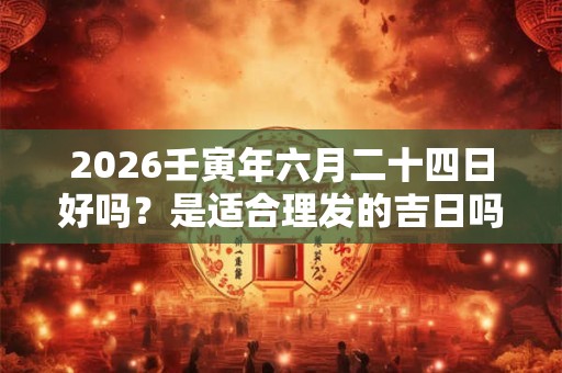 2026壬寅年六月二十四日好吗？是适合理发的吉日吗？
