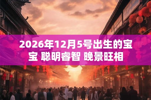 2026年12月5号出生的宝宝 聪明睿智 晚景旺相