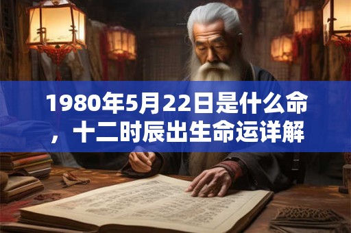 1980年5月22日是什么命，十二时辰出生命运详解