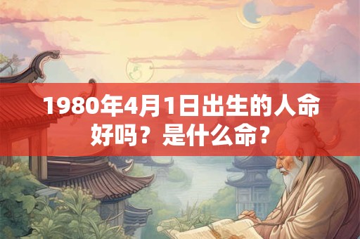 1980年4月1日出生的人命好吗?是什么命? 1980年4月1日出生的人命好吗?是什么命?