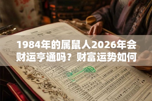 1984年的属鼠人2026年会财运亨通吗？财富运势如何？