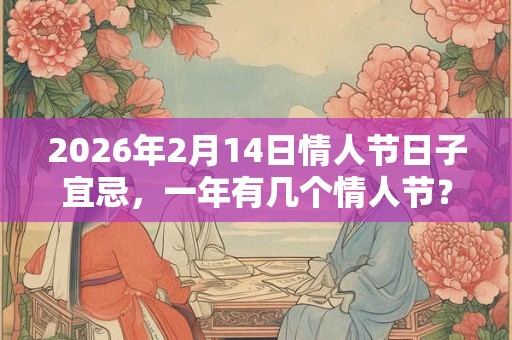 2026年2月14日情人节日子宜忌,一年有几个情人节? 2026年2月14日情人节日子宜忌,一年有几个情人节?