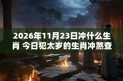 2026年11月23日冲什么生肖 今日犯太岁的生肖冲煞查询：