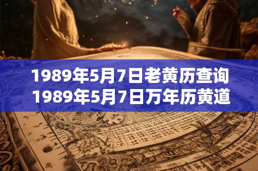 1989年5月7日老黄历查询 1989年5月7日万年历黄道吉日