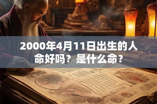 2000年4月11日出生的人命好吗？是什么命？