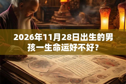 2026年11月28日出生的男孩一生命运好不好？