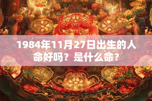 1984年11月27日出生的人命好吗？是什么命？