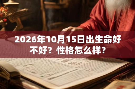 2026年10月15日出生命好不好？性格怎么样？