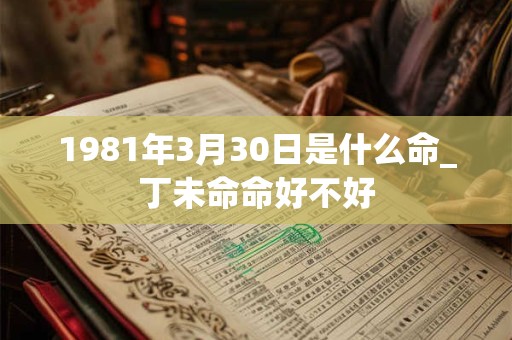 1981年3月30日是什么命_丁未命命好不好