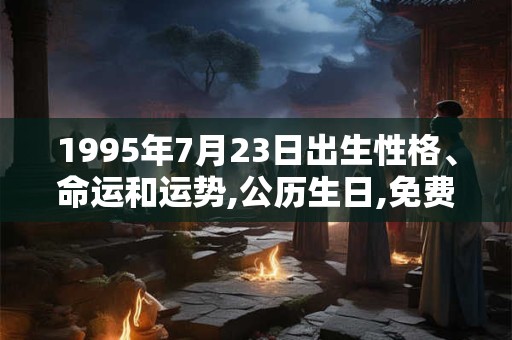 1995年7月23日出生性格、命运和运势,公历生日,免费算命