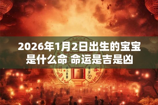 2026年1月2日出生的宝宝是什么命 命运是吉是凶