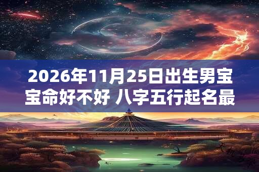 2026年11月25日出生男宝宝命好不好 八字五行起名最全款