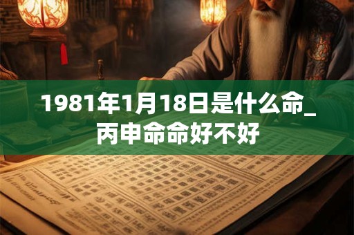 1981年1月18日是什么命_丙申命命好不好 1981年1月18日是什么命_丙申命命好不好