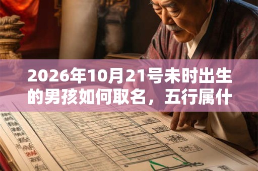 2026年10月21号未时出生的男孩如何取名，五行属什么