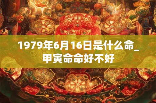 1979年6月16日是什么命_甲寅命命好不好 1979年6月16日是什么命_甲寅命命好不好