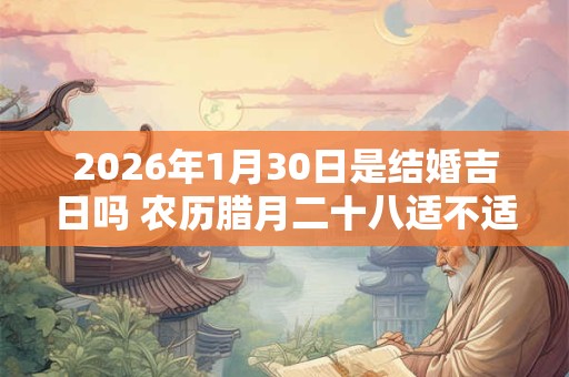 2026年1月30日是结婚吉日吗 农历腊月二十八适不适合操办婚事