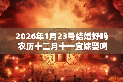 2026年1月23号结婚好吗 农历十二月十一宜嫁娶吗