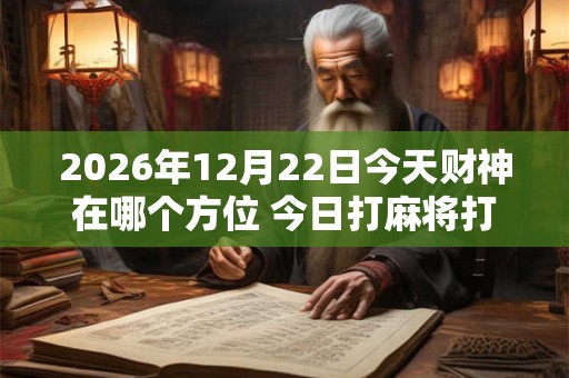 2026年12月22日今天财神在哪个方位 今日打麻将打牌财运方位! 2026年12月22日今天财神在哪个方位 今日打麻将打牌财运方位!