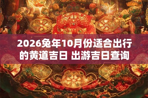 2026兔年10月份适合出行的黄道吉日 出游吉日查询 2026兔年10月份适合出行的黄道吉日 出游吉日查询
