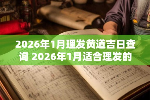 2026年1月理发黄道吉日查询 2026年1月适合理发的好日子 2026年1月理发黄道吉日查询 2026年1月适合理发的好日子