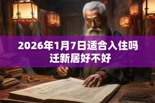 2026年1月7日适合入住吗  迁新居好不好