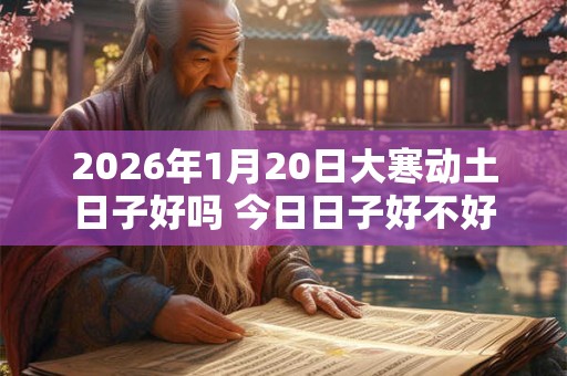 2026年1月20日大寒动土日子好吗 今日日子好不好