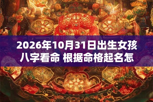2026年10月31日出生女孩八字看命 根据命格起名怎么取 2026年10月31日出生女孩八字看命 根据命格起名怎么取