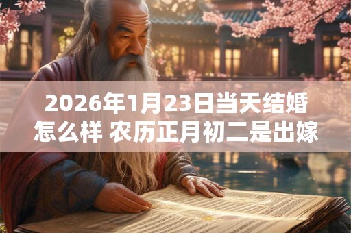 2026年1月23日当天结婚怎么样 农历正月初二是出嫁的吉利日子吗