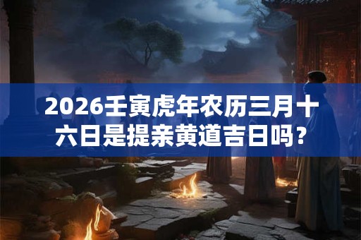 2026壬寅虎年农历三月十六日是提亲黄道吉日吗? 2026壬寅虎年农历三月十六日是提亲黄道吉日吗?