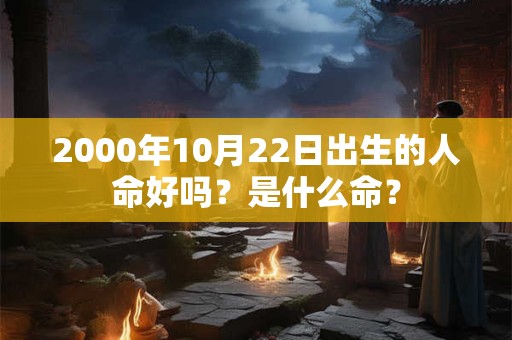 2000年10月22日出生的人命好吗？是什么命？