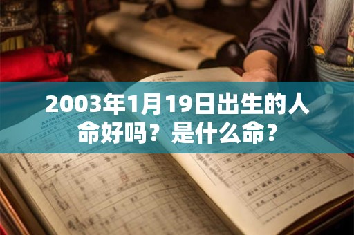 2003年1月19日出生的人命好吗?是什么命? 2003年1月19日出生的人命好吗?是什么命?