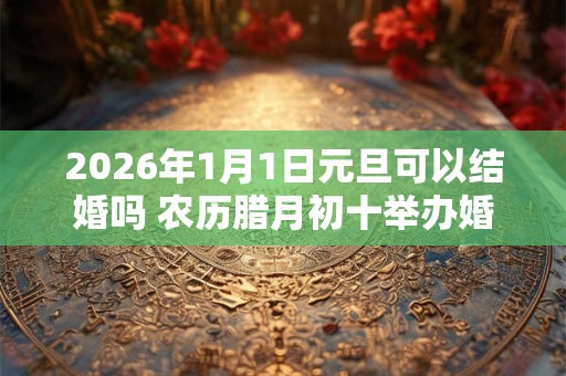 2026年1月1日元旦可以结婚吗 农历腊月初十举办婚礼如何