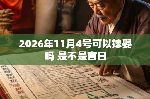 2026年11月4号可以嫁娶吗 是不是吉日