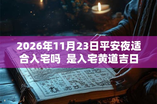 2026年11月23日平安夜适合入宅吗 是入宅黄道吉日吗 2026年11月23日平安夜适合入宅吗 是入宅黄道吉日吗