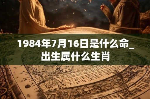 1984年7月16日是什么命_出生属什么生肖