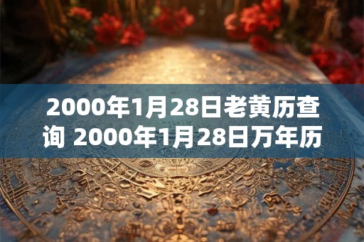 2000年1月28日老黄历查询 2000年1月28日万年历黄道吉日