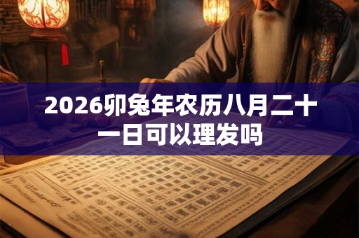 2026卯兔年农历八月二十一日可以理发吗