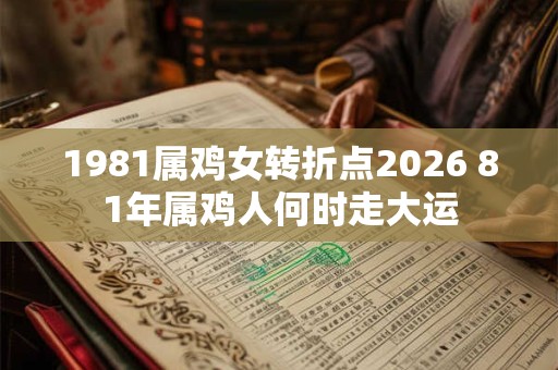 1981属鸡女转折点2026 81年属鸡人何时走大运