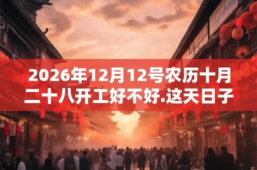 2026年12月12号农历十月二十八开工好不好.这天日子好吗？
