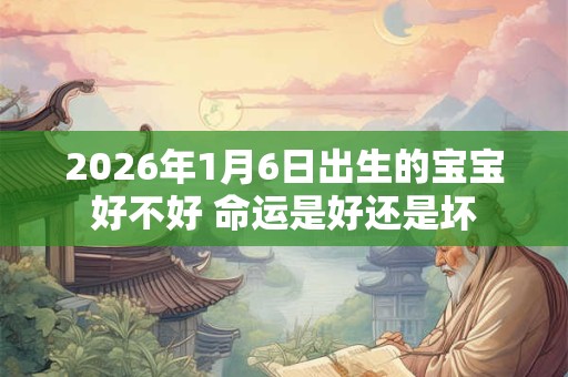 2026年1月6日出生的宝宝好不好 命运是好还是坏
