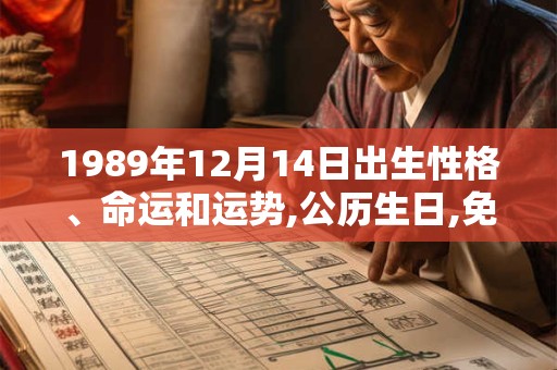 1989年12月14日出生性格、命运和运势,公历生日,免费算命