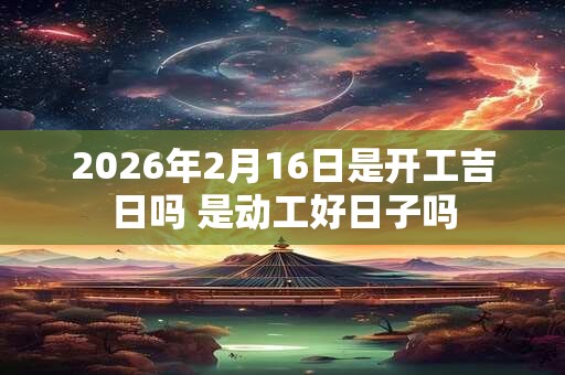 2026年2月16日是开工吉日吗 是动工好日子吗 2026年2月16日是开工吉日吗 是动工好日子吗