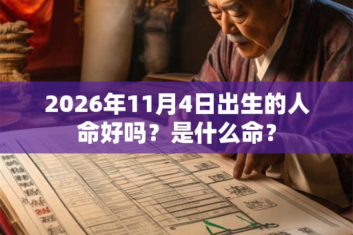 2026年11月4日出生的人命好吗？是什么命？