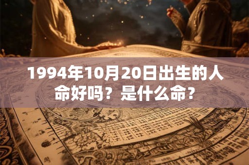 1994年10月20日出生的人命好吗？是什么命？