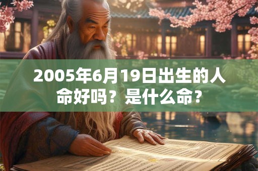 2005年6月19日出生的人命好吗?是什么命? 2005年6月19日出生的人命好吗?是什么命?